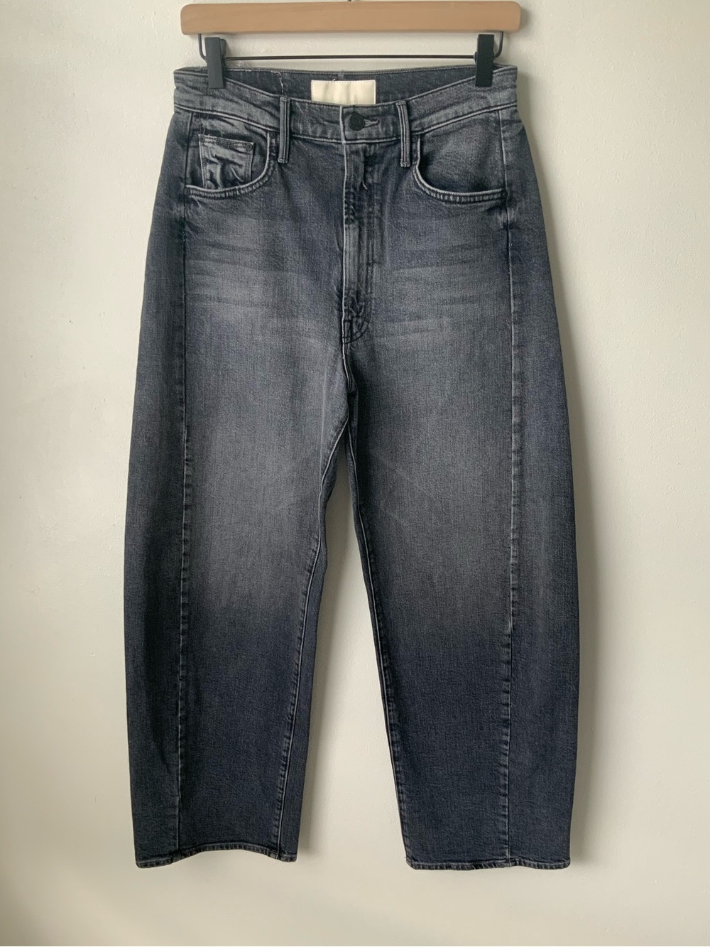 MOTHER SUPERIOR Jeans Half-Pipe Flood Outta Sight Washed Charcoal Gray Size 27 - Picture 4 of 16